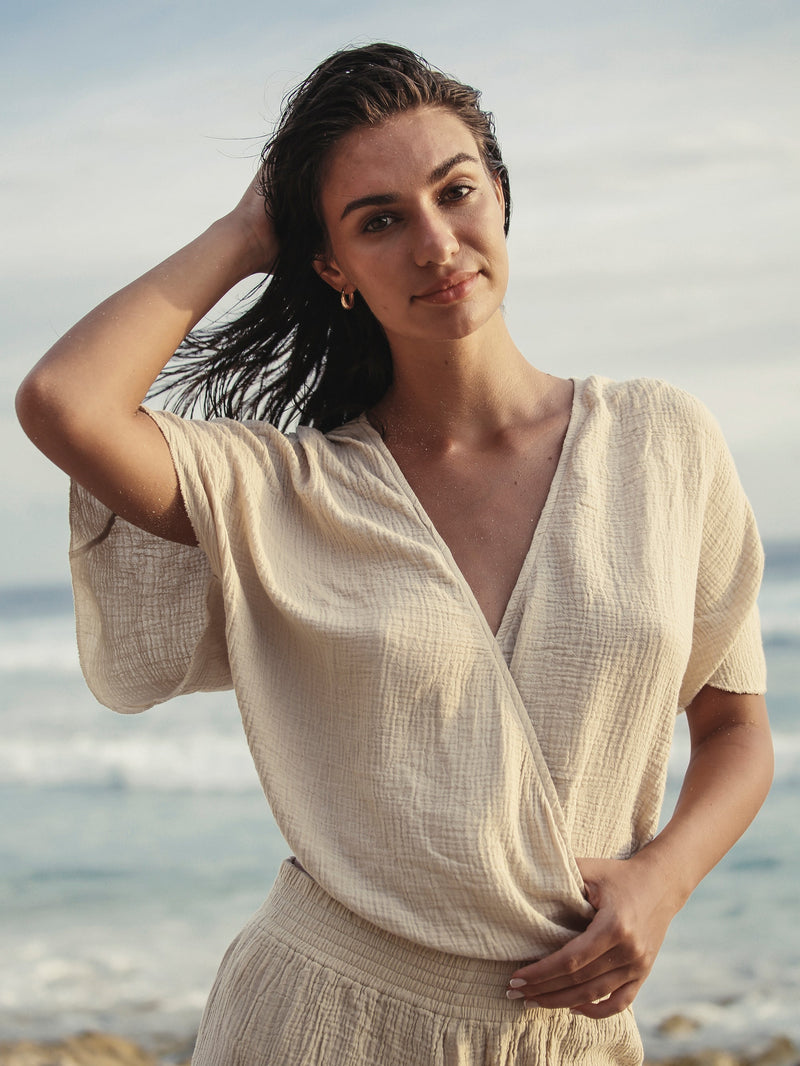 Harlow Top - Oatmeal-The Handloom-lobo nosara