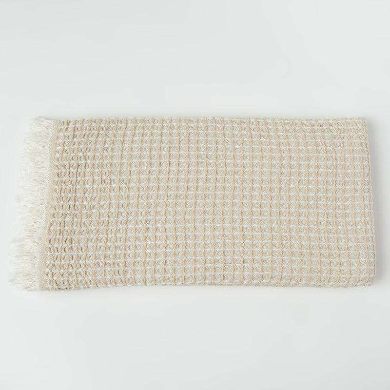 Isla Waffle Weave 100% Cotton Turkish Hand and Kitchen Towel-The Loomia-lobo nosara