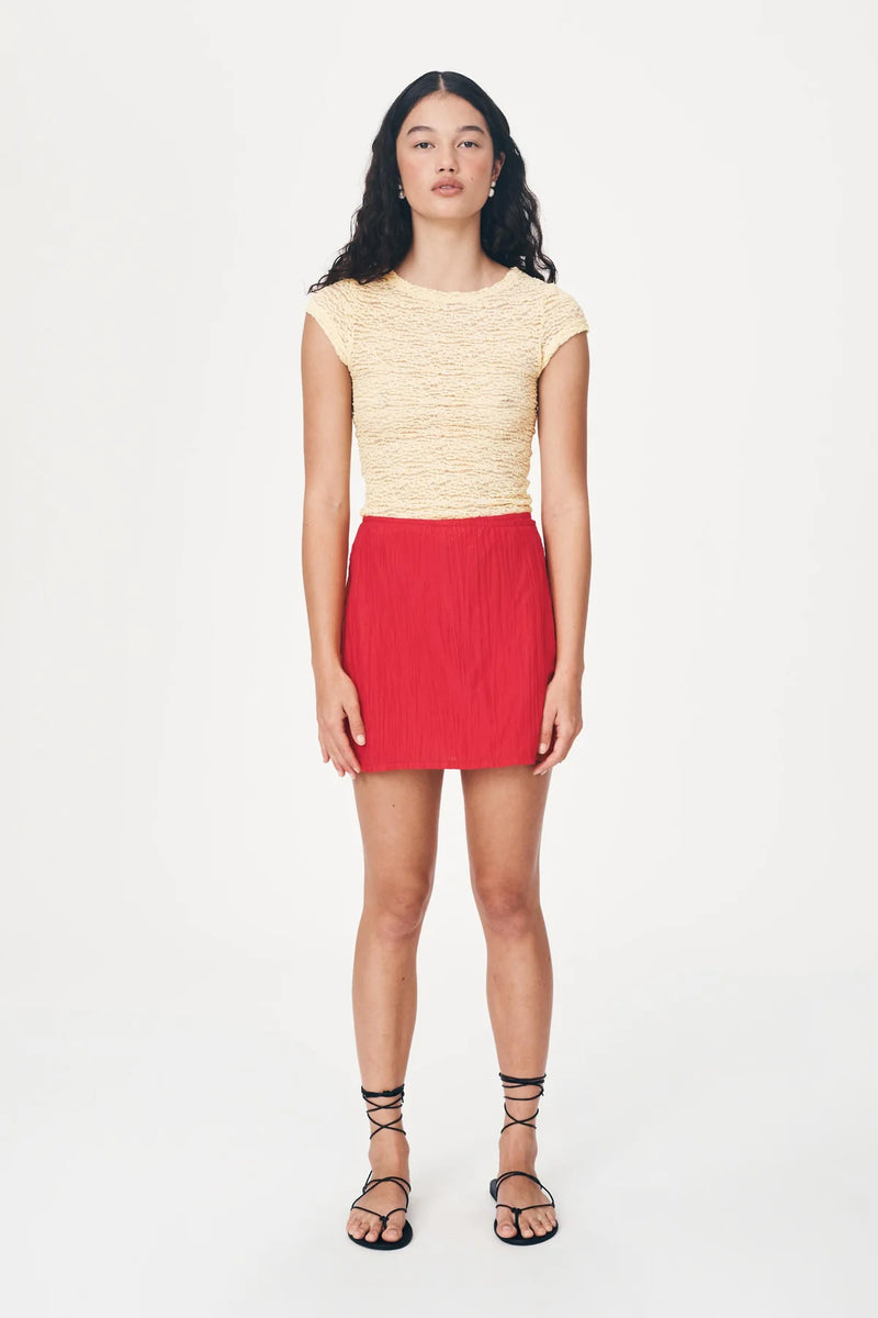 Jole Silk Mini Wrap Skirt-ROWIE The Label-lobo nosara