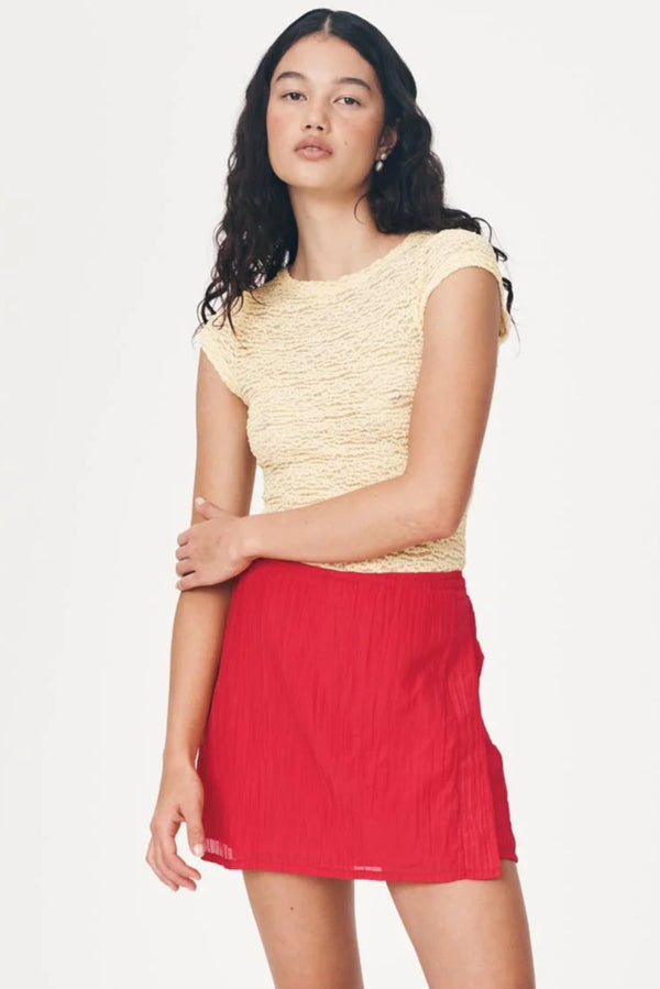 Jole Silk Mini Wrap Skirt-ROWIE The Label-lobo nosara