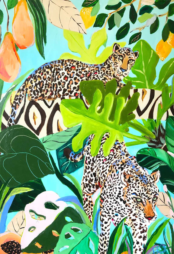 Jungle Cats by Megan Carn Puzzle-Surf Shack Puzzles-lobo nosara