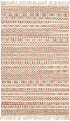 Kalinga Red/Cream Flatweave Wool Rug