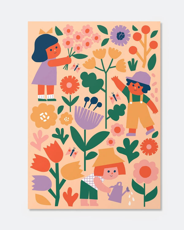 Kids Paint By Numbers Kit - Flower Patch-Journey of Something-lobo nosara