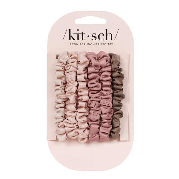 KITSCH - Ultra Petite Satin Scrunchies 6pc