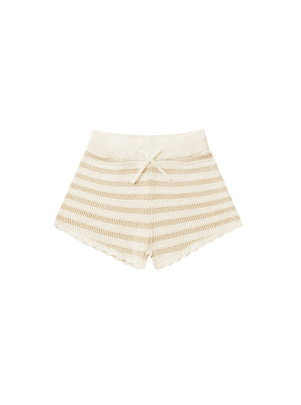 Knit Shorts || Sand Stripe-Rylee + Cru-lobo nosara