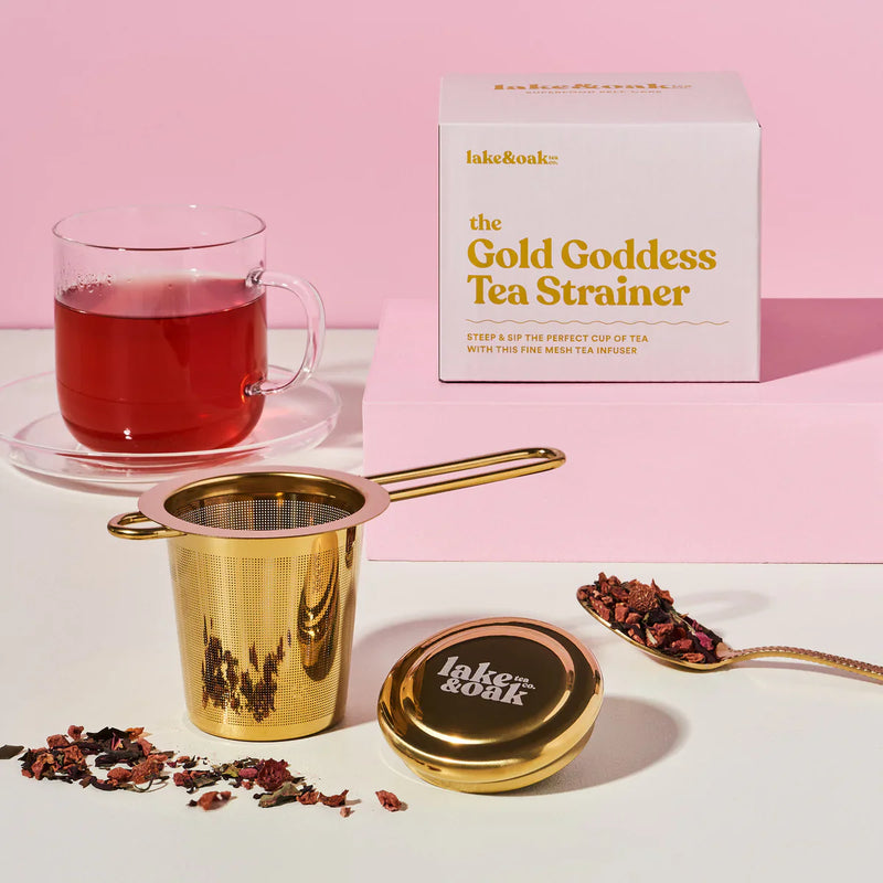 Lake & Oak - Gold Goddess Tea Strainer