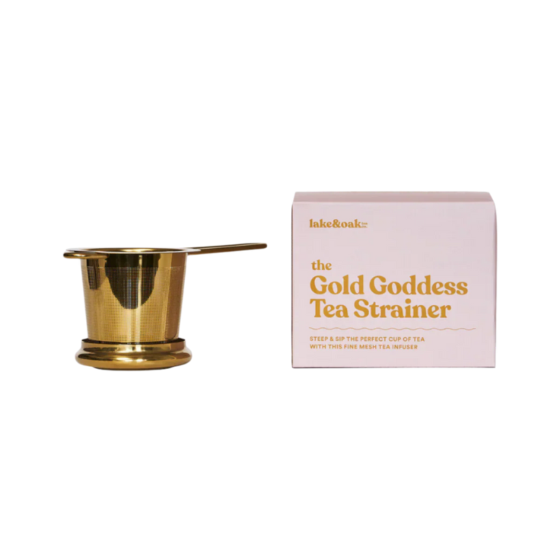 Lake & Oak - Gold Goddess Tea Strainer
