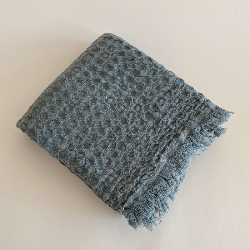 Linda Stonewashed Waffle Hand Towel-The Loomia-lobo nosara