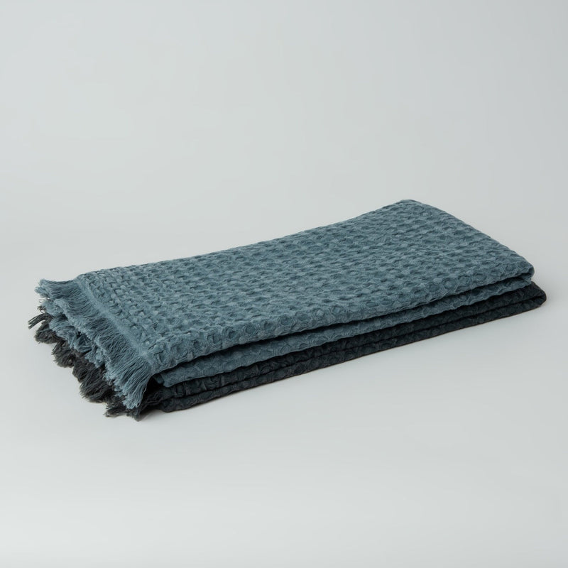 Linda Stonewashed Waffle Towel-The Loomia-lobo nosara