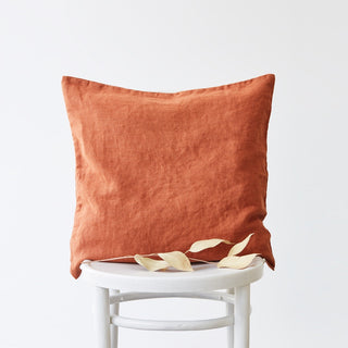 Linen Cushion Covers - Baked Clay-Linen Tales-lobo nosara