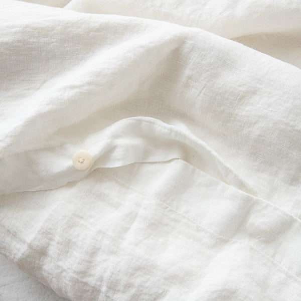 Linen Duvet Cover - Stone Washed Off White-Linen Me-lobo nosara