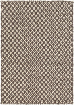 Lingo Brown Trellis Flatweave Rug