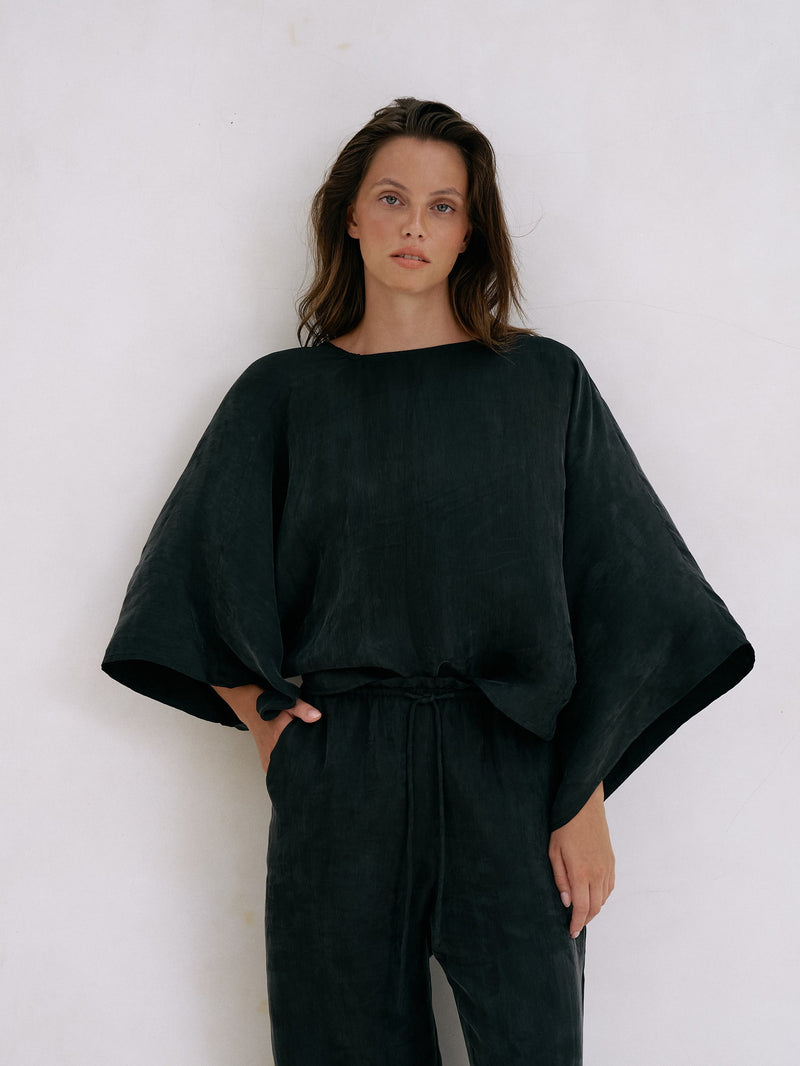 Lucid Knot Top - Black-The Handloom-lobo nosara