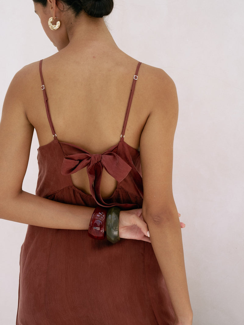Lucid Midnight Maxi Dress - Burgundy-The Handloom-lobo nosara