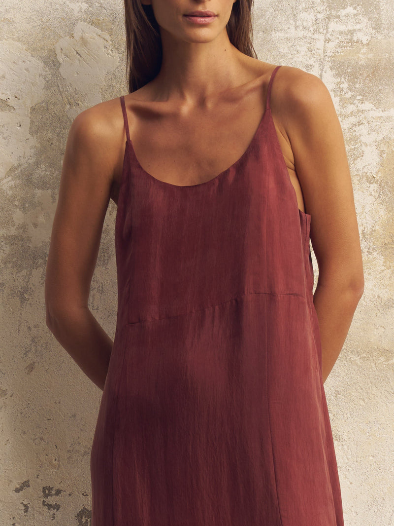 Lucid Midnight Maxi Dress - Burgundy-The Handloom-lobo nosara