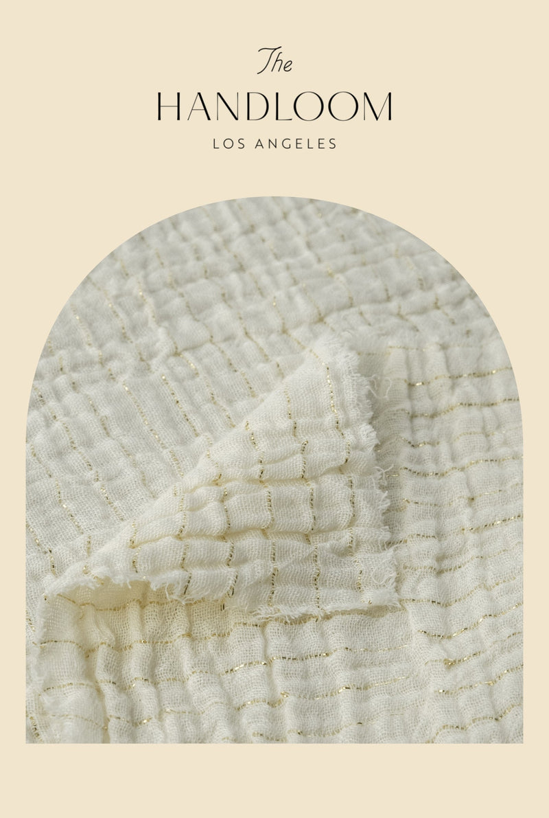 Mare Top - Gold Stripes-The Handloom-lobo nosara