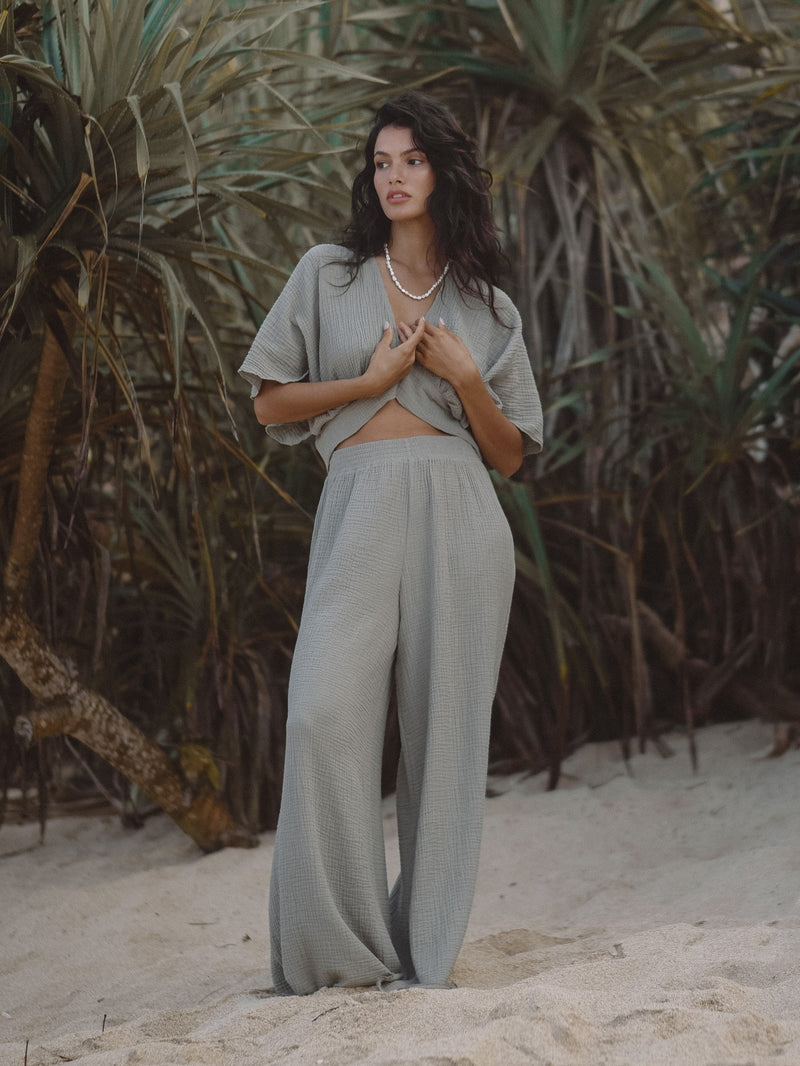 Mare Top - Khaki Green-The Handloom-lobo nosara