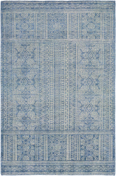 Meigs Blue Premium Viscose & Wool Rug