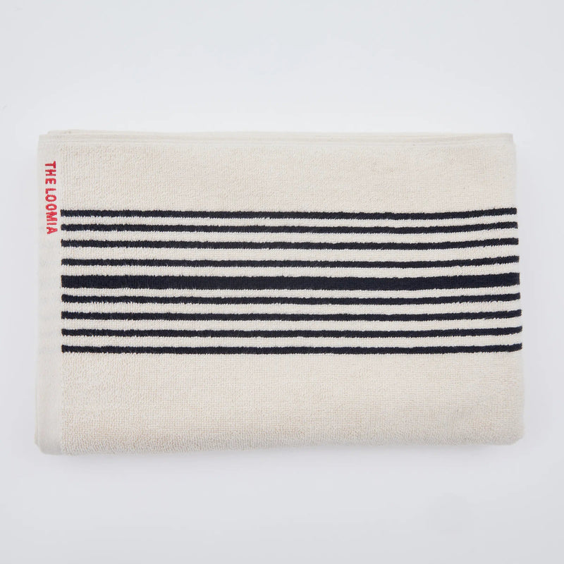 Melika Turkish Cotton Striped Terry Towel-The Loomia-lobo nosara