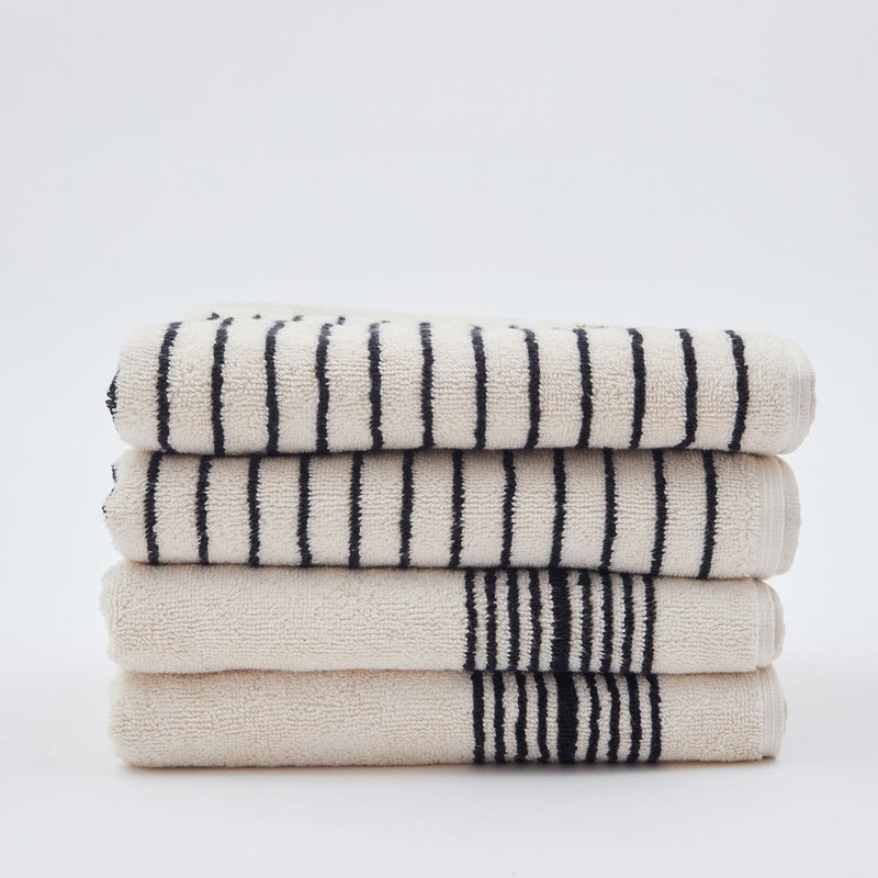 Melika Turkish Cotton Striped Terry Towel-The Loomia-lobo nosara