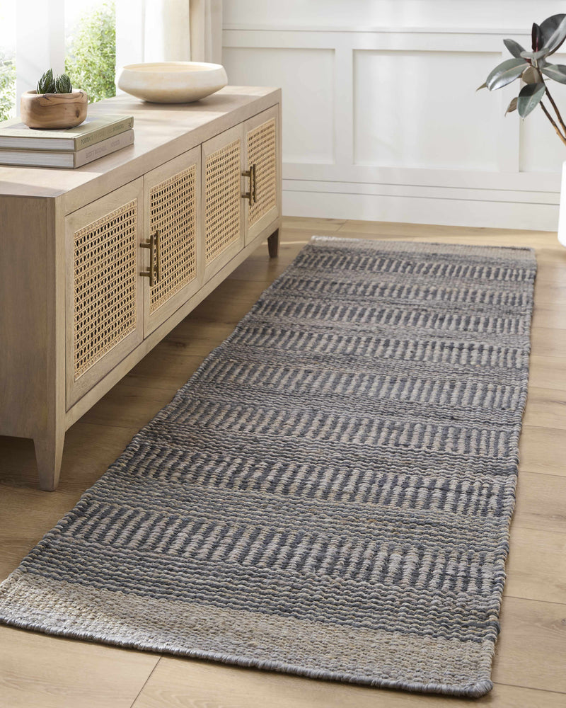 Navy Elle Jute Rug-Boutique Rugs-lobo nosara