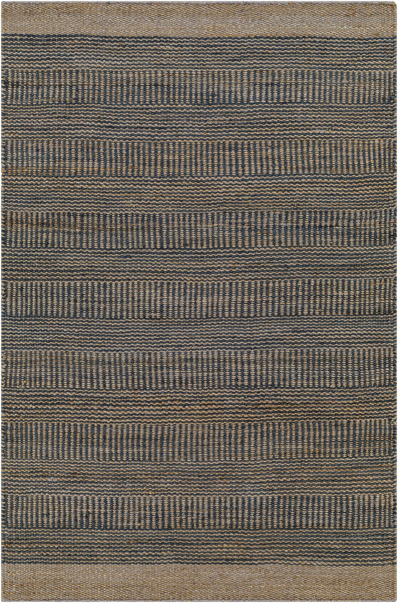 Navy Elle Jute Rug-Boutique Rugs-lobo nosara