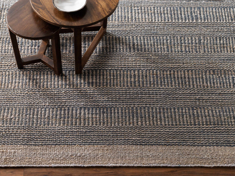 Navy Elle Jute Rug-Boutique Rugs-lobo nosara