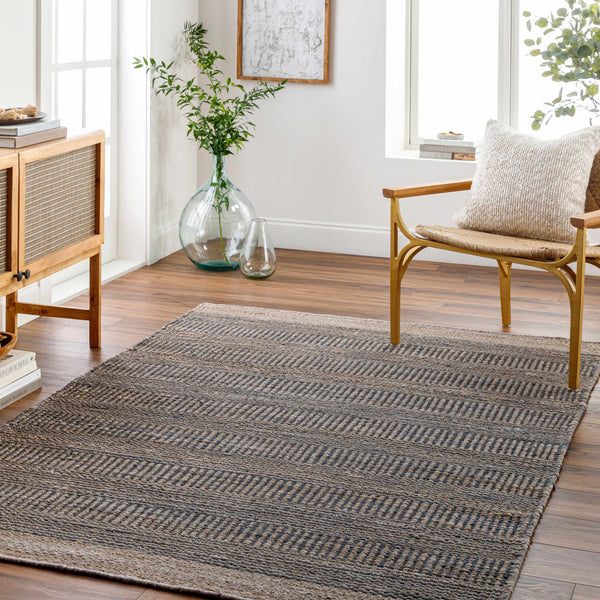 Navy Elle Jute Rug-Boutique Rugs-lobo nosara