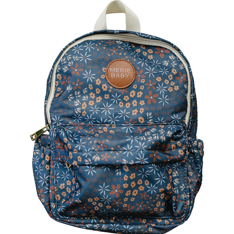 Navy Floral Mini Backpack-Mebie Baby-lobo nosara