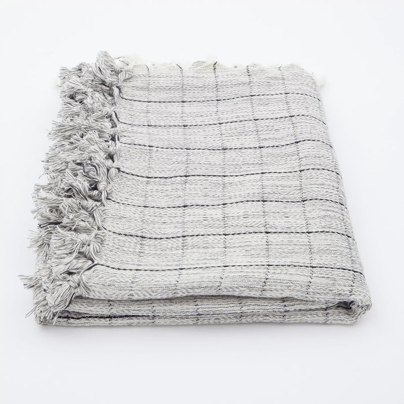 Naz | 100% Turkish Cotton XL Throw Blanket-The Loomia-lobo nosara