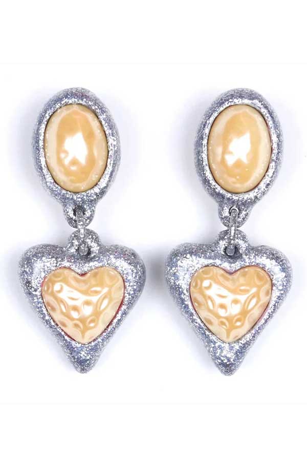 Night Fever Glitter Earrings-Corazon de Piña-lobo nosara