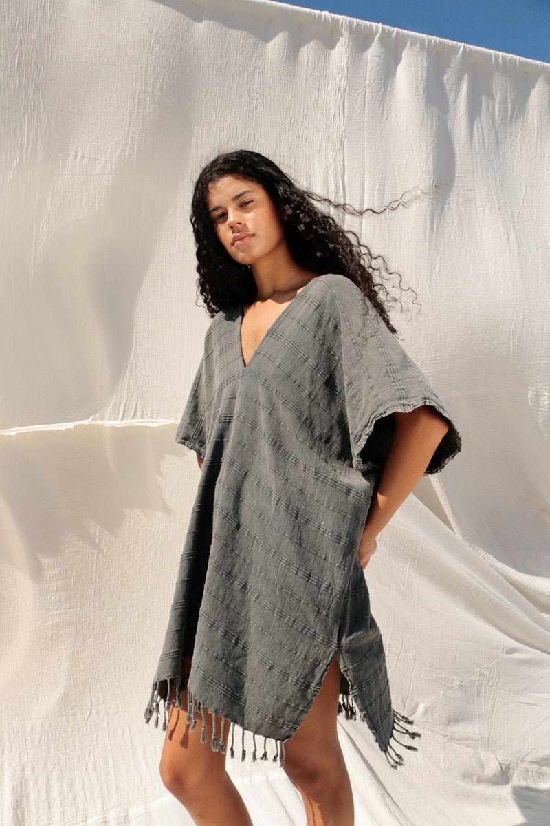 Nomad Kimono - Vintage Black-The Handloom-lobo nosara