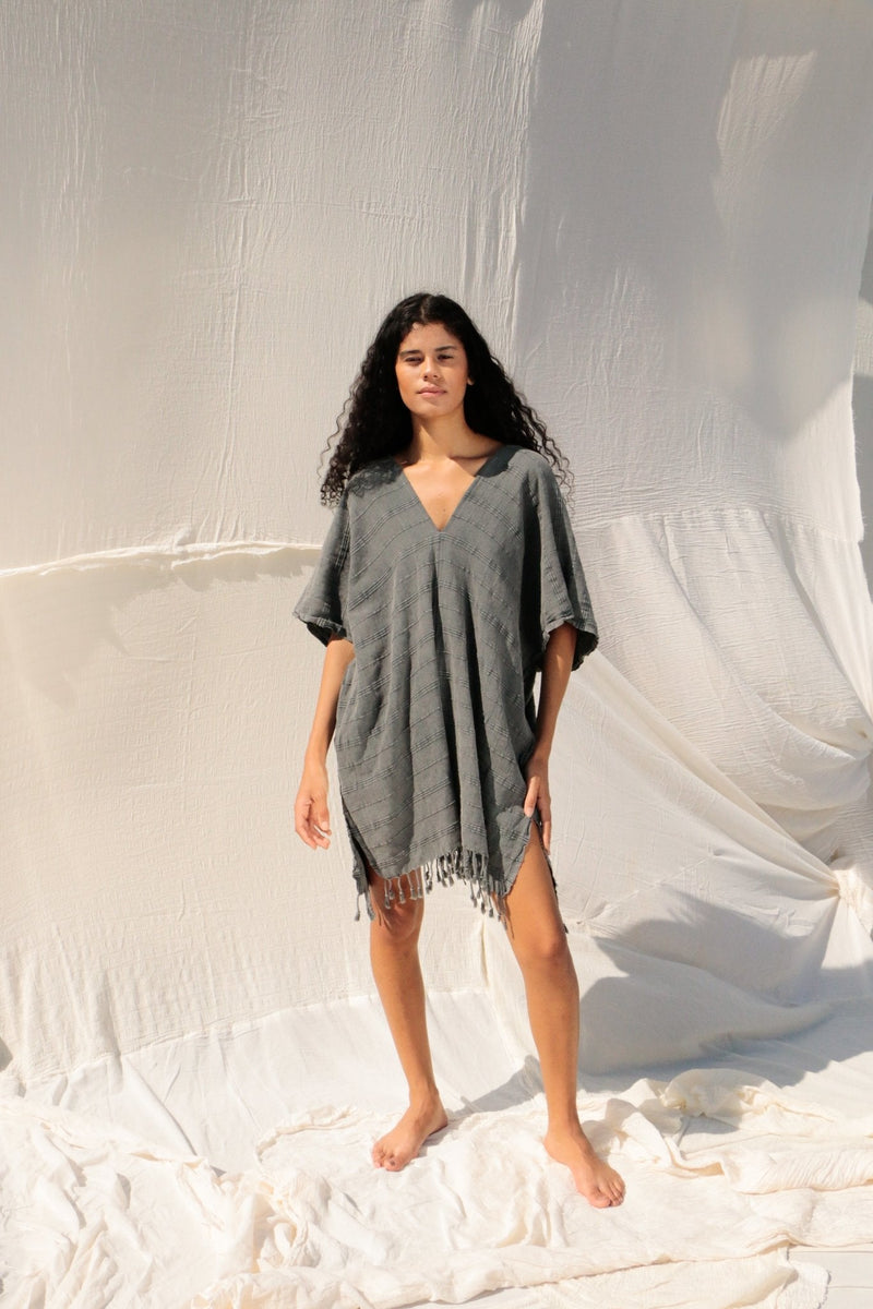 Nomad Kimono - Vintage Black-The Handloom-lobo nosara