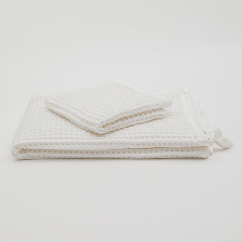 Olivia Waffle Weave Towels-The Loomia-lobo nosara