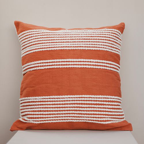 Orange Meadow Pillow Cover-Kiliim-lobo nosara