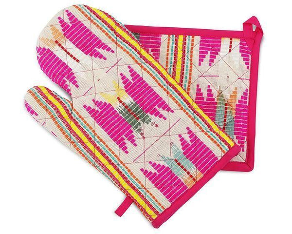 Oven Mitts & Pot Holder Set-Casa Amarosa-lobo nosara