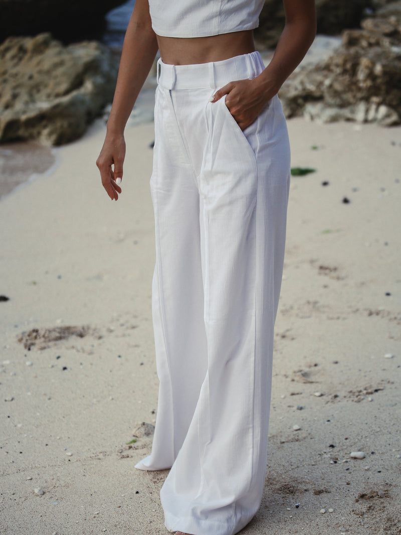 Pera Pants - White-The Handloom-lobo nosara