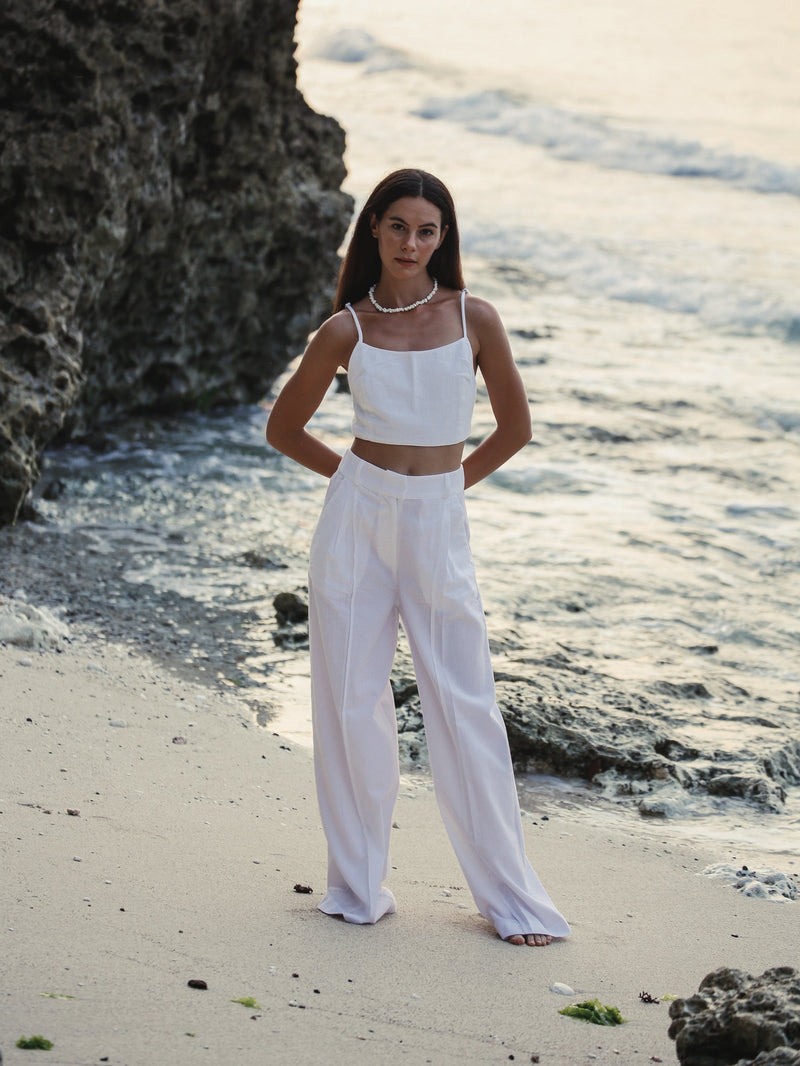 Pera Pants - White-The Handloom-lobo nosara