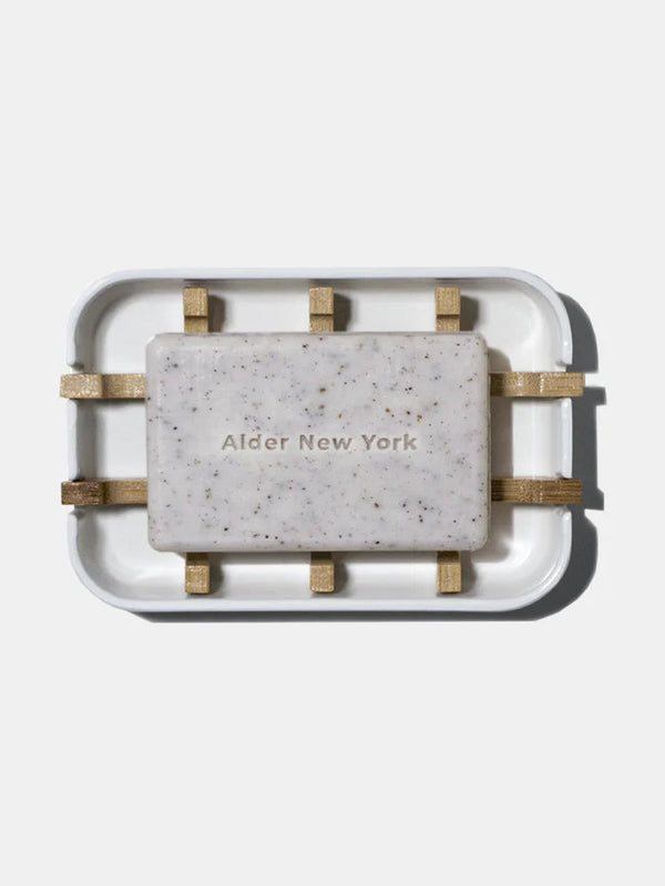 Plant Fiber Soap Dish - White-Alder New York-lobo nosara