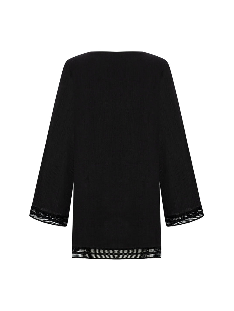 Positano Dress - Black-The Handloom-lobo nosara