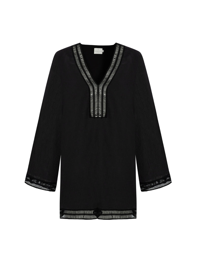 Positano Dress - Black-The Handloom-lobo nosara