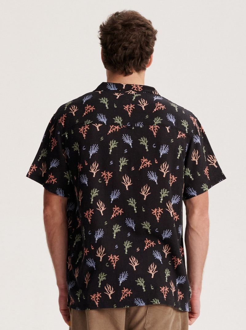 Reefing Resort Shirt - Vintage Black-THE CRITICAL SLIDE SOCIETY-lobo nosara