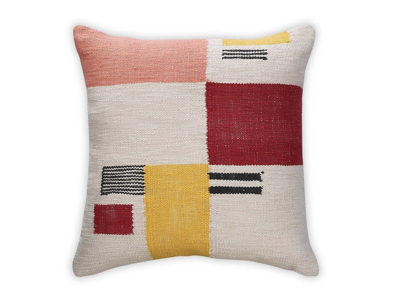 Rekha Handwoven Geometric Pillow