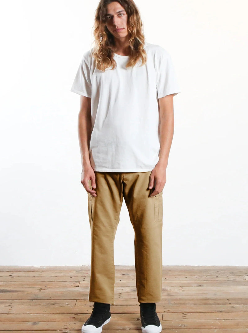 Relaxed Taper Cargo Chino Khaki-Monadic-lobo nosara