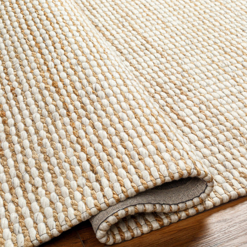 Riki Cream Jute-Wool Blend Rug-Boutique Rugs-lobo nosara