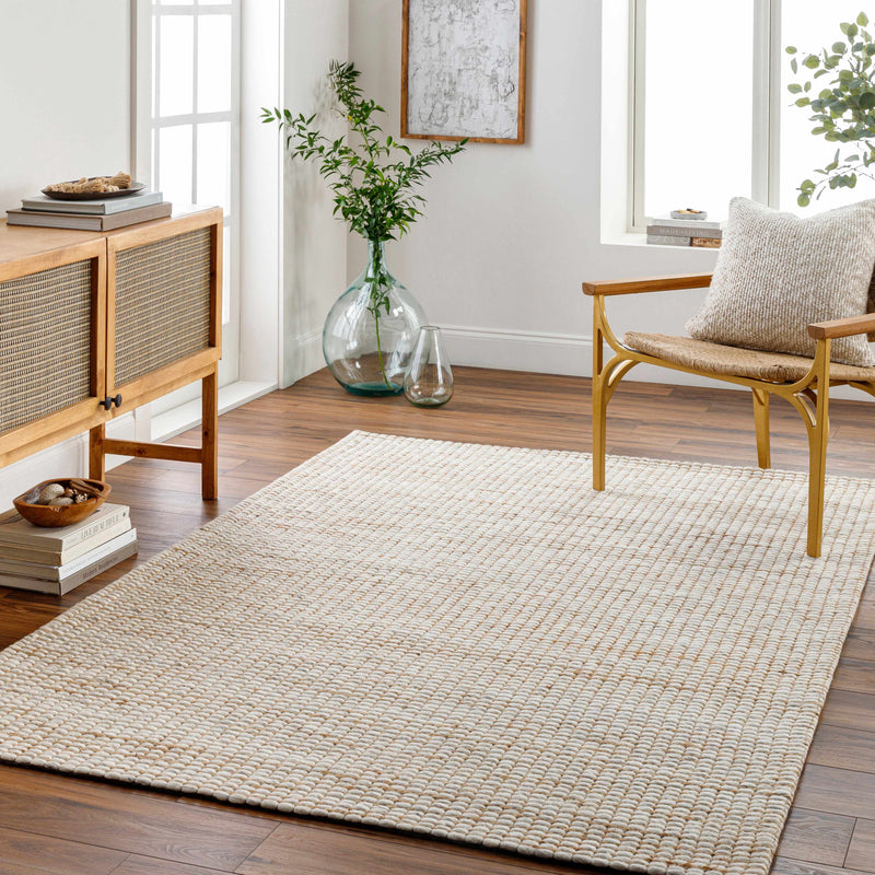 Riki Cream Jute-Wool Blend Rug-Boutique Rugs-lobo nosara