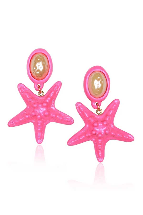 Riviera Queen Pink Earrings-Corazon de Piña-lobo nosara