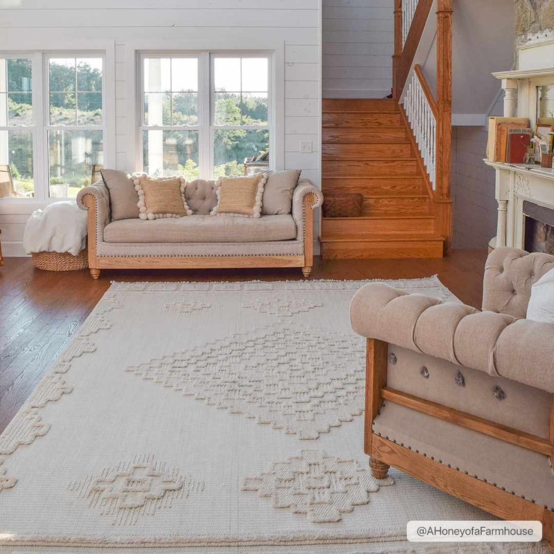 Rosales High-Low Rustic Rug-Boutique Rugs-lobo nosara