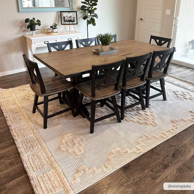 Rosales High-Low Rustic Rug-Boutique Rugs-lobo nosara