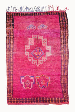Sanaa Vintage Moroccan Wool Rug | 5'3" x 9'7"-Apartment F-lobo nosara